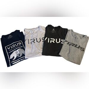 Virus Intl Short Sleeve Tees Lot of 4